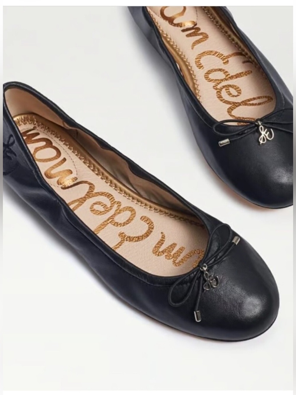 Sam Edelman Felicia Ballet Flats in Black Leather 9
